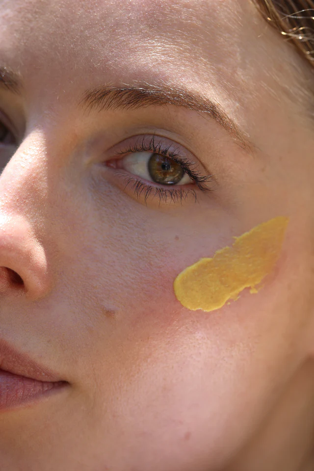 Thumbnail: A glass jar of golden-hued 'Herbal Gold' night treatment. Contains Australian Bush Tomato and Turmeric