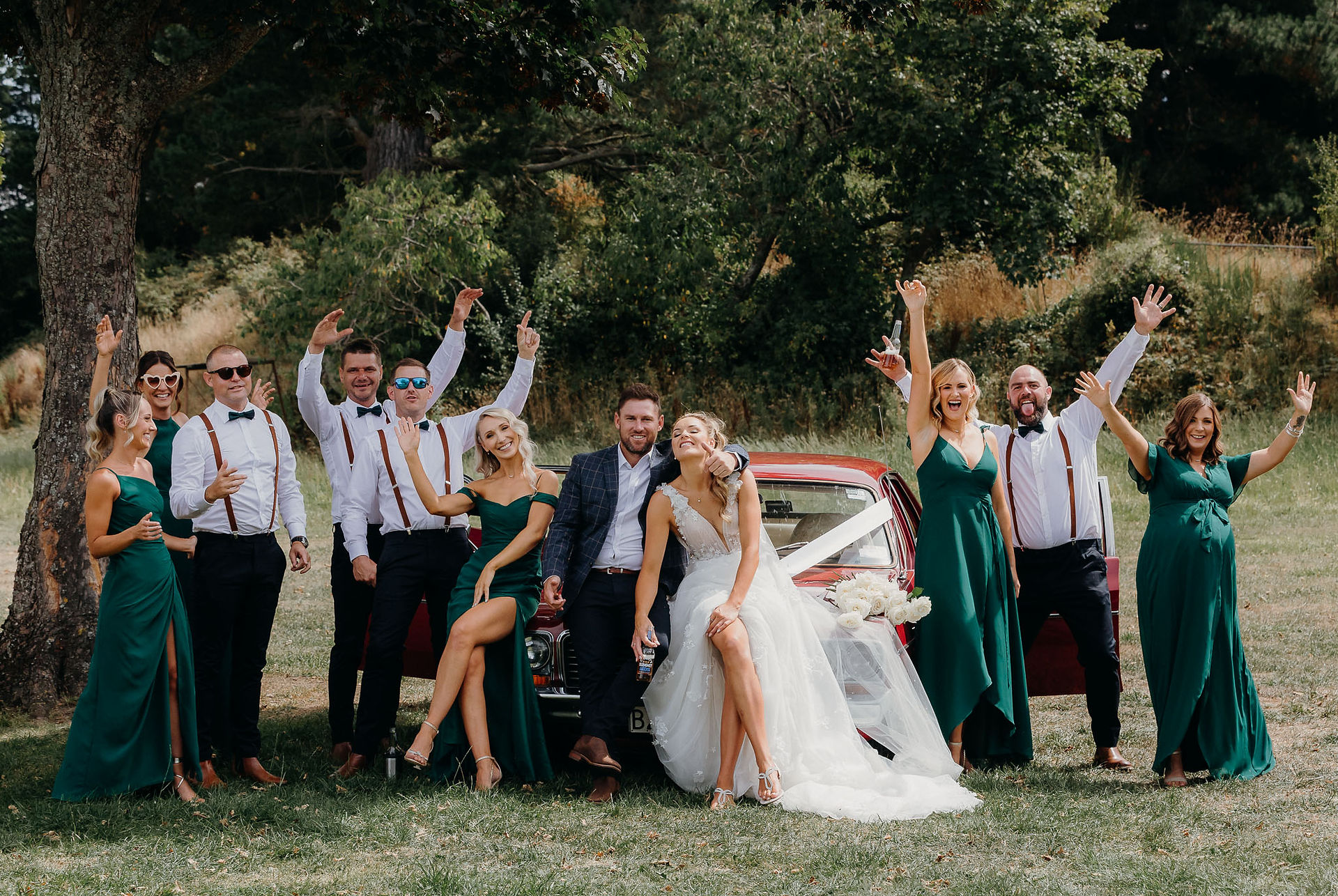Bride and groom portraits before their Canterbury wedding