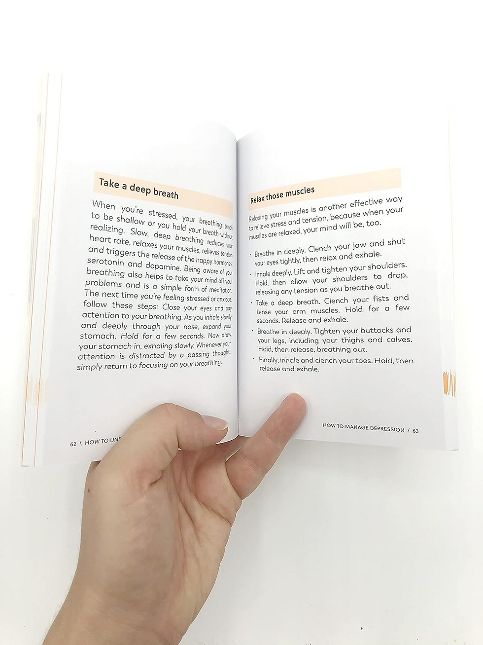 Thumbnail: inside pages for how to understand and deal with depression book