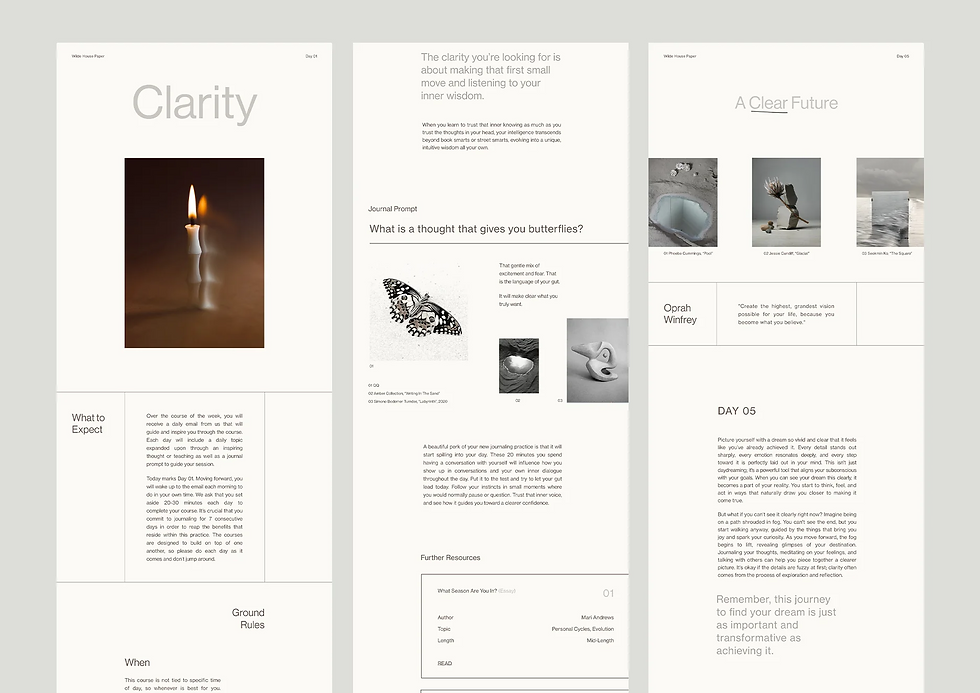 Thumbnail: clarity course with the open journal