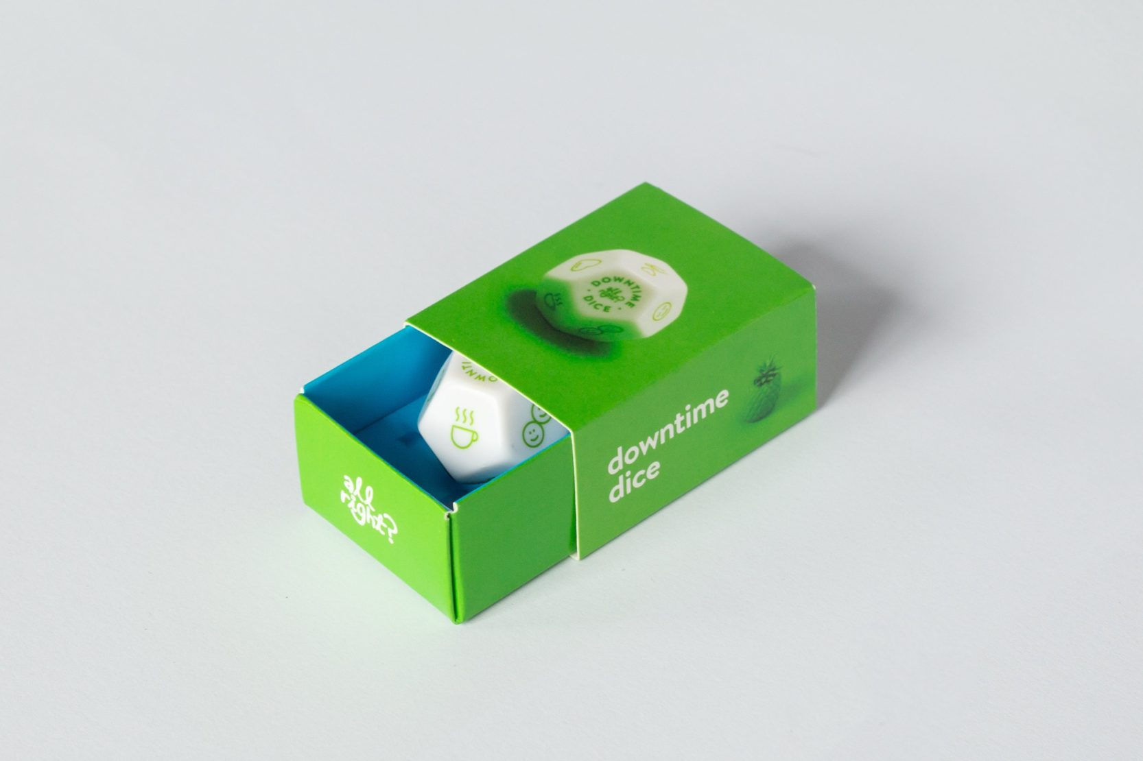 downtime dice in box