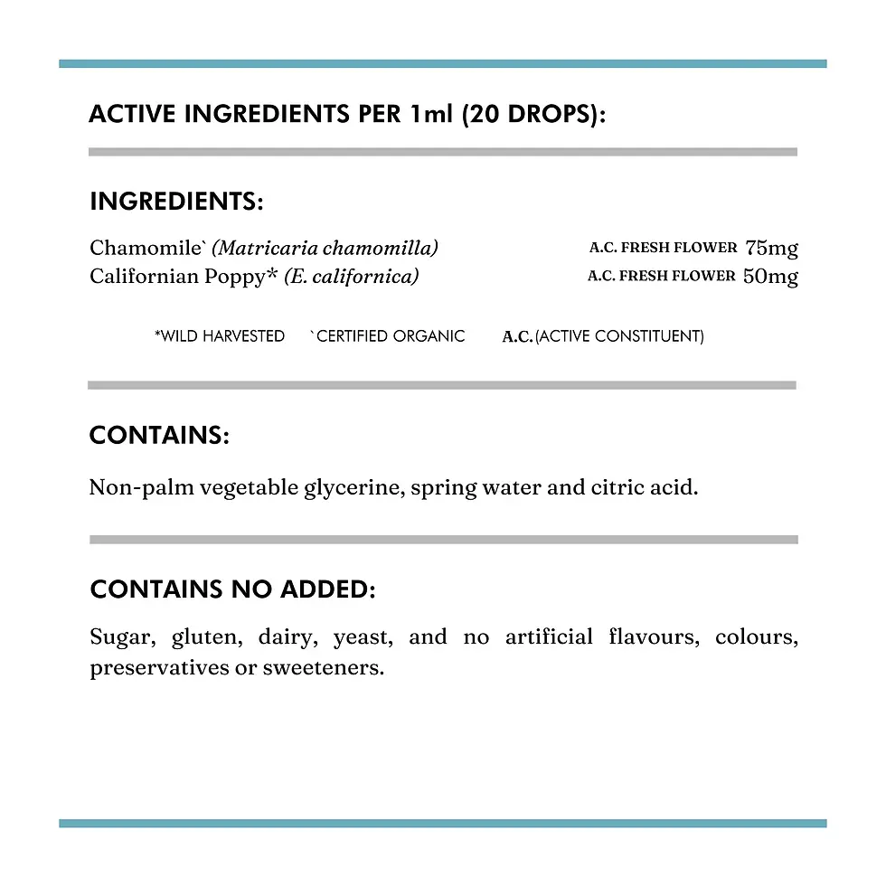 Thumbnail: bottle of rest and calm for kids info