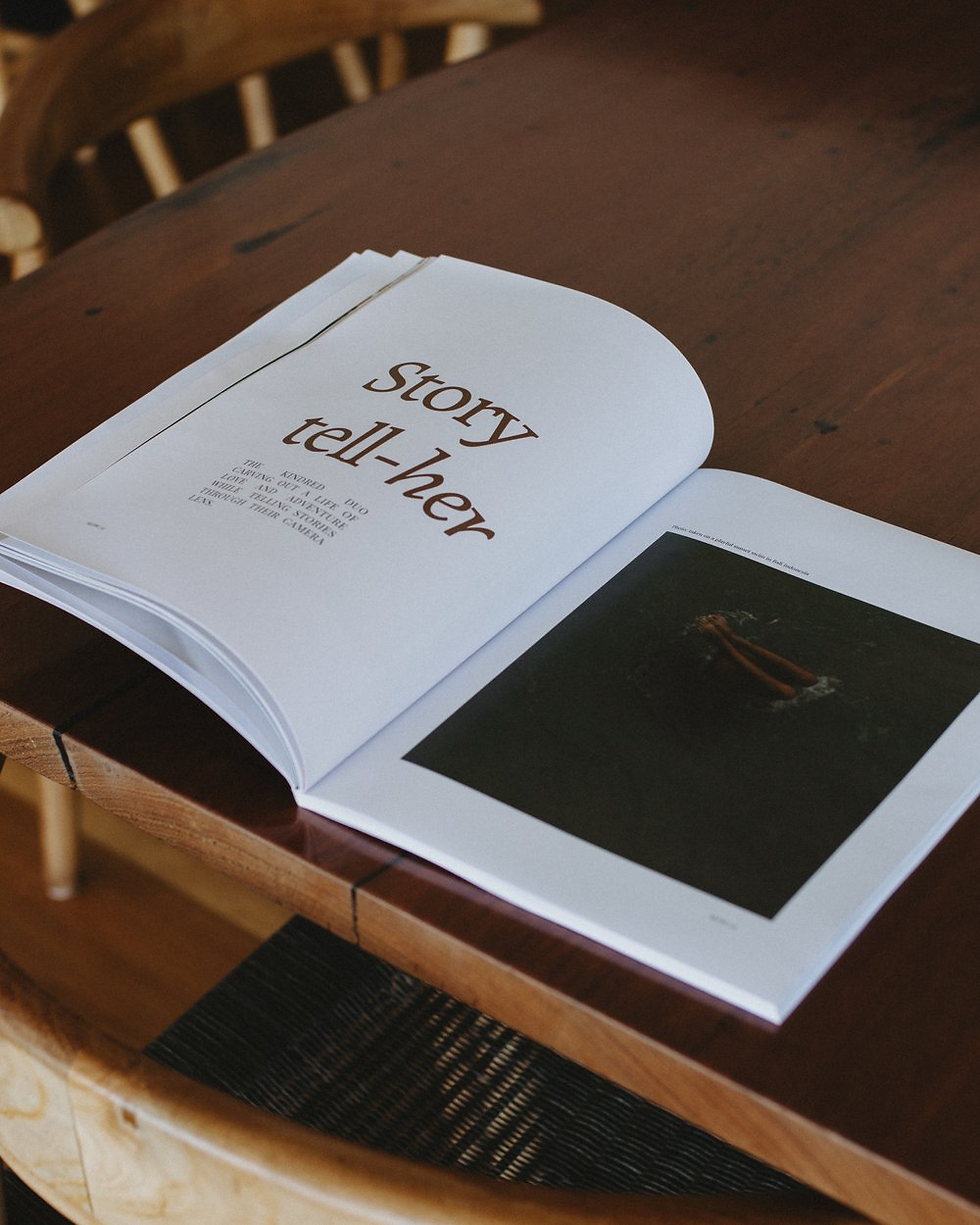 Thumbnail: Inside pages of Slow Journal cover issue 13 harvest moon