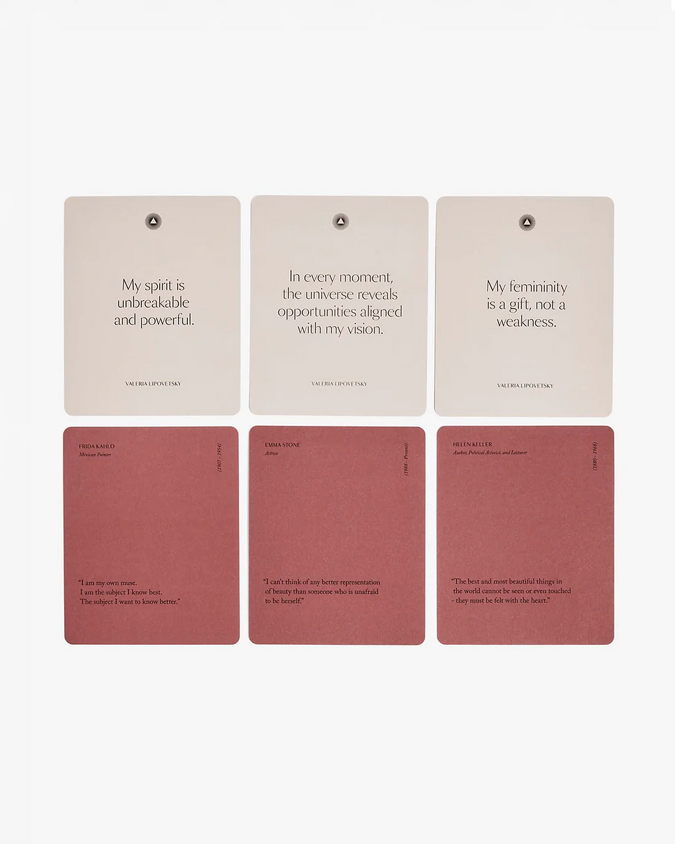 Thumbnail: mindful affirmation cards Limited Edition by Valeria Lipovetsky from Intelligent Change