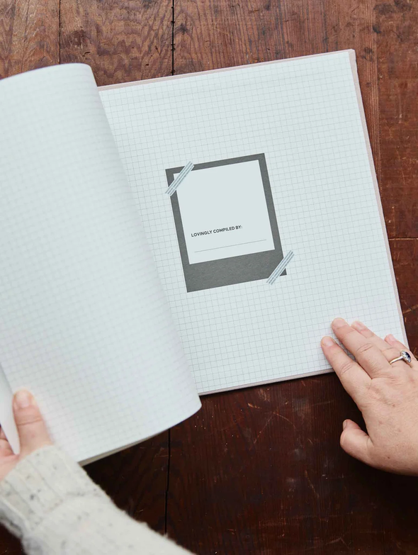 Thumbnail: Soft linen photo album embossed with Photos on the cover