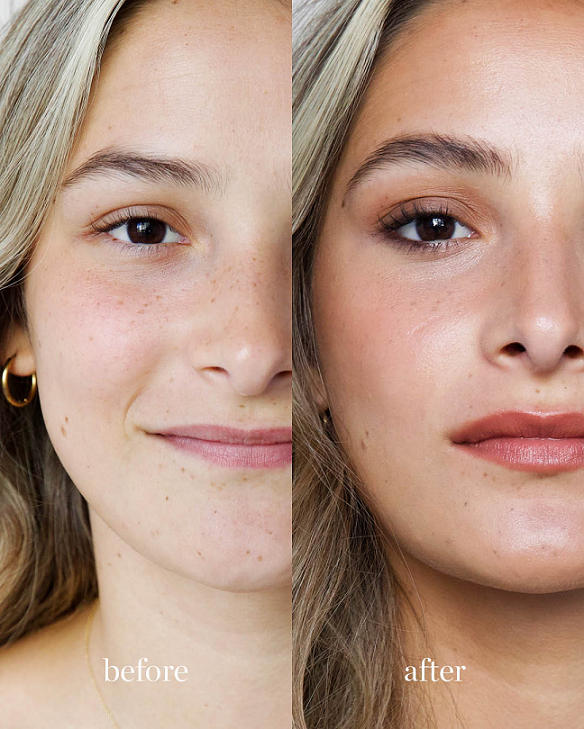 Thumbnail: woman wearing or putting on Ere Perez Cacao bronzing pot