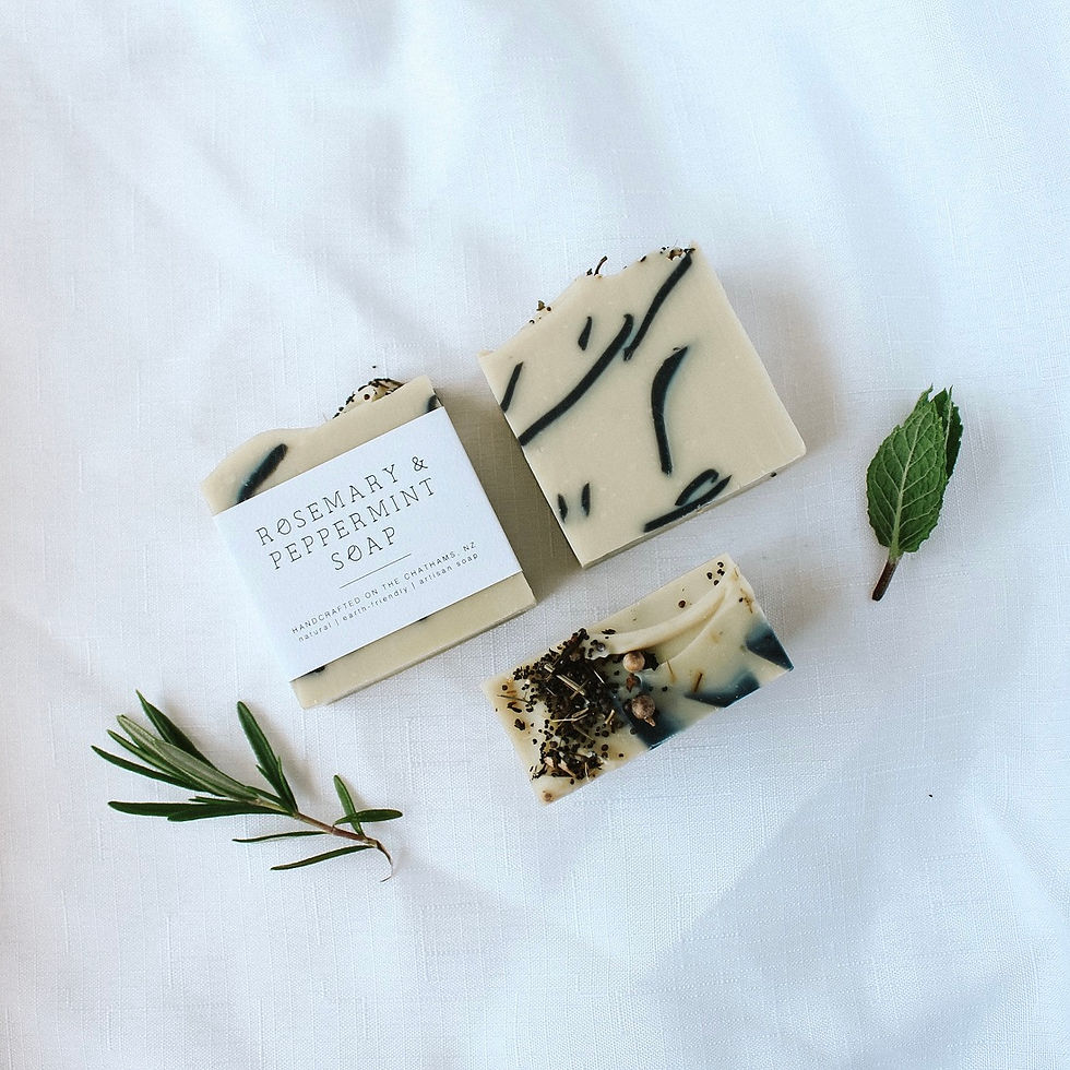 rosemary and peppermint soap bar