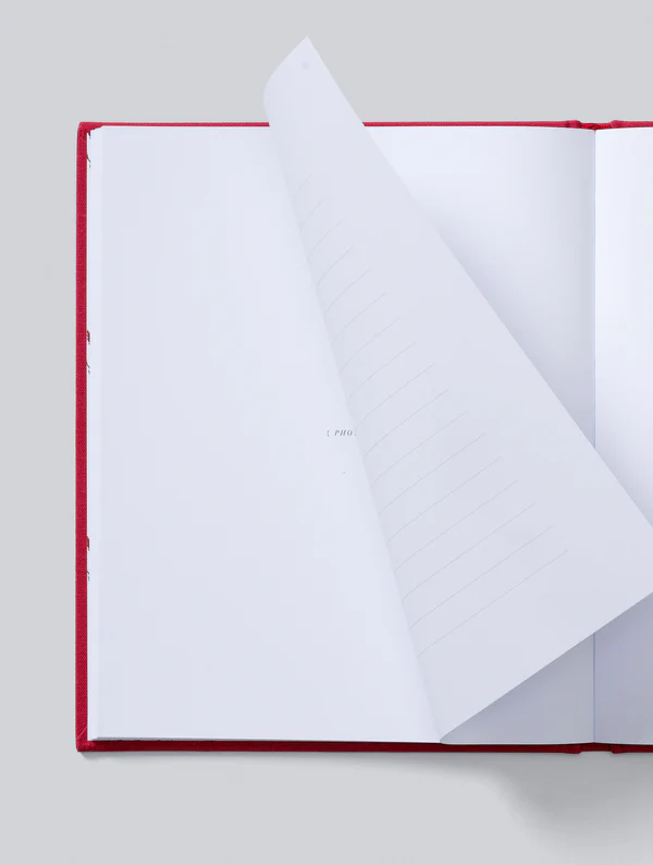 Thumbnail: ruby red linen covered grandparent journal