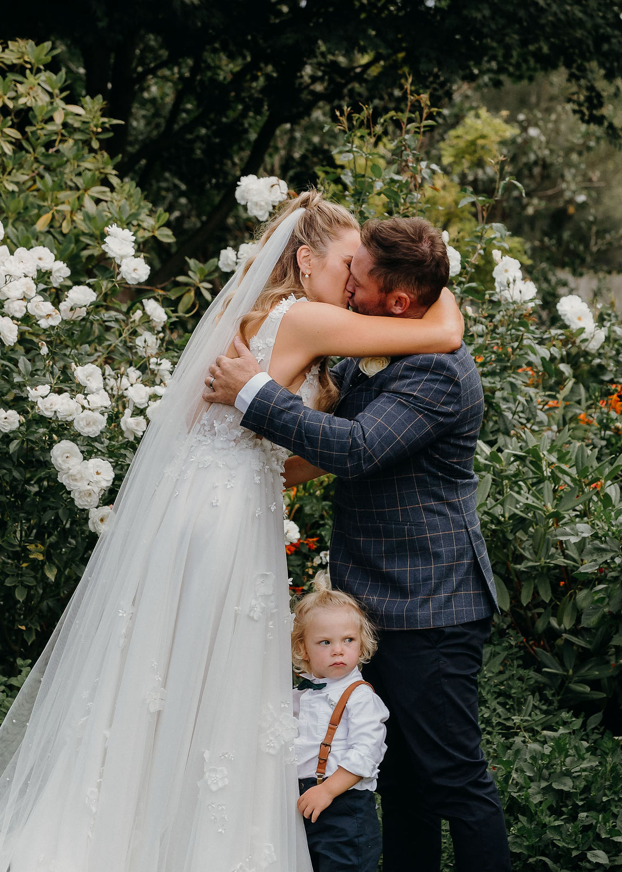 Bride and groom exchanging vows at a Canterbury wedding