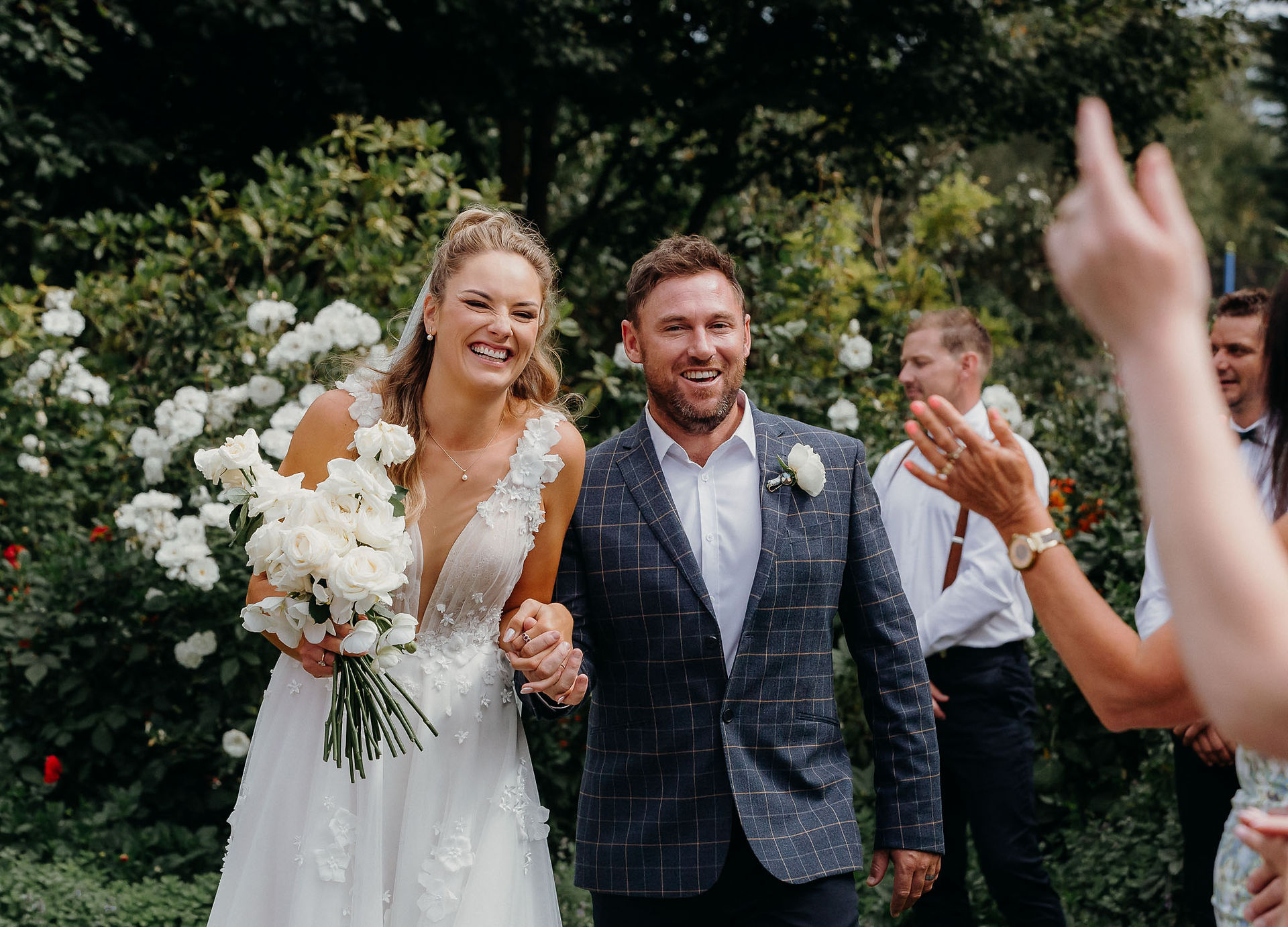 Bride and groom exchanging vows at a Canterbury wedding