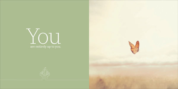 Thumbnail: INSIDE PAGE OF WELLBEING BOOK WITH LANDSCAPE PHOTO AND QUOTE