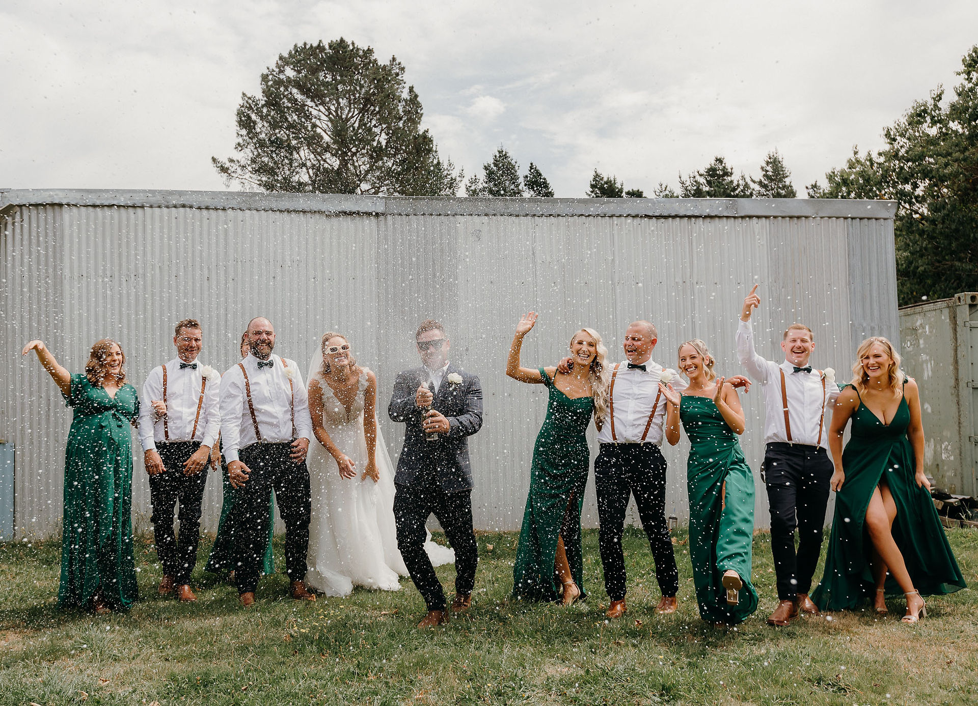 Bride and groom portraits before their Canterbury wedding