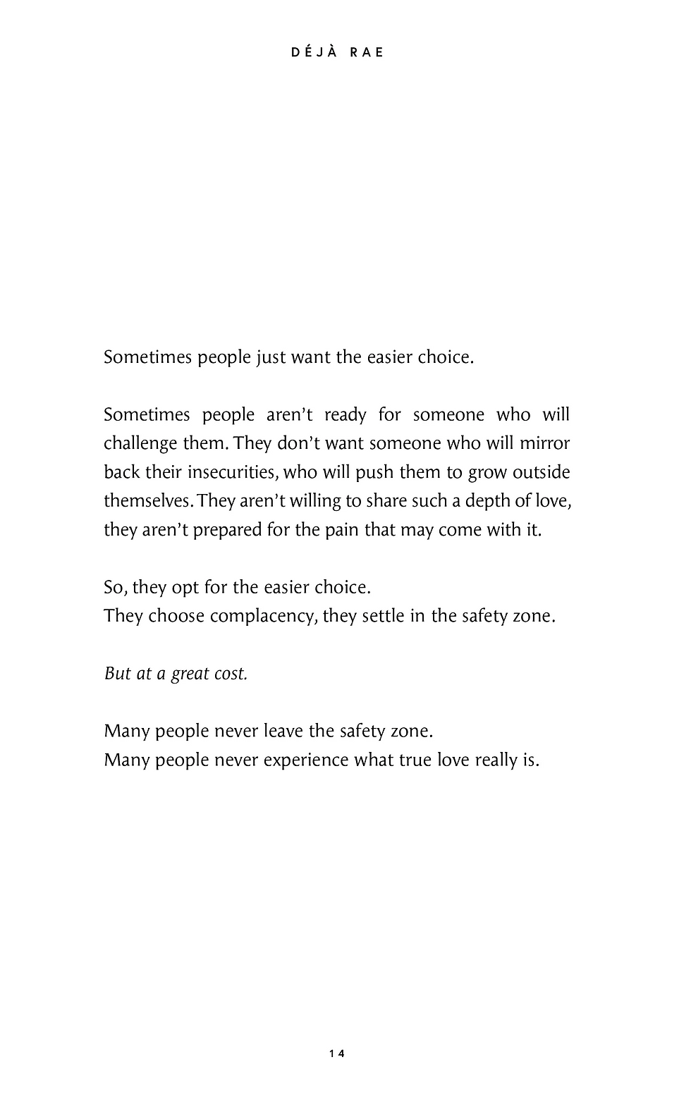 Thumbnail: Inside pages of book come home to yourself by Déjà Rae