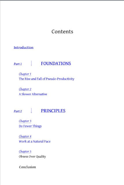 Thumbnail: front cover of slow productivity book by Cal Newport