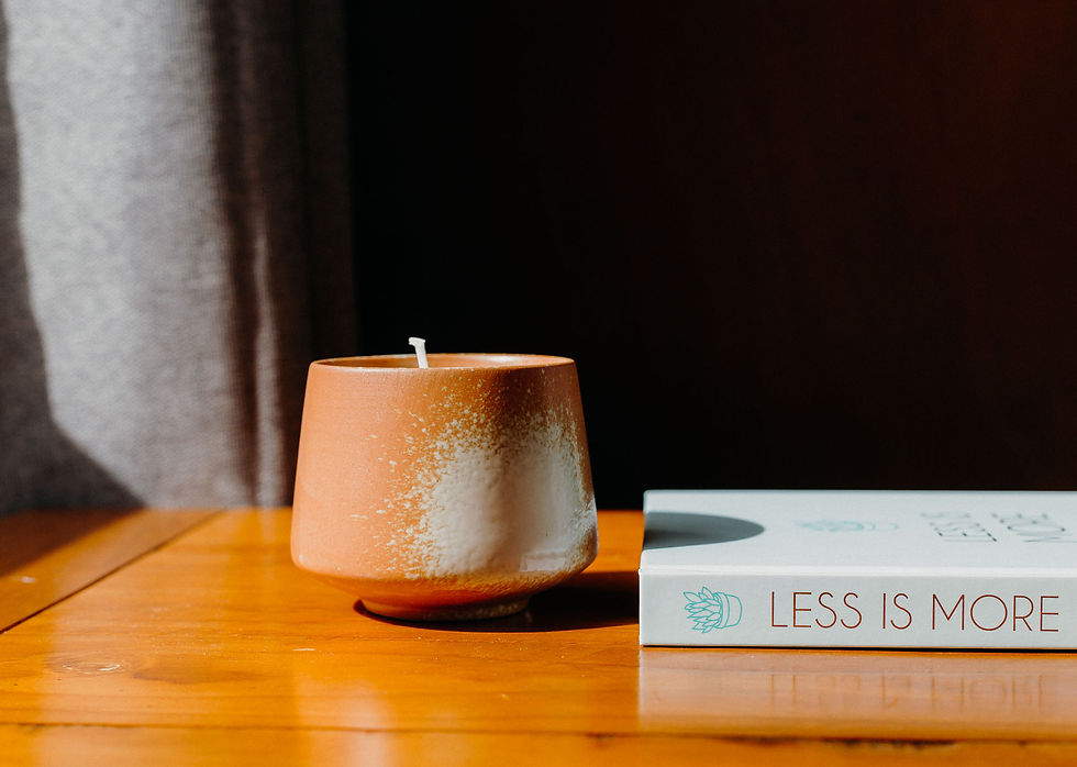 orange and white retro styles candle with book