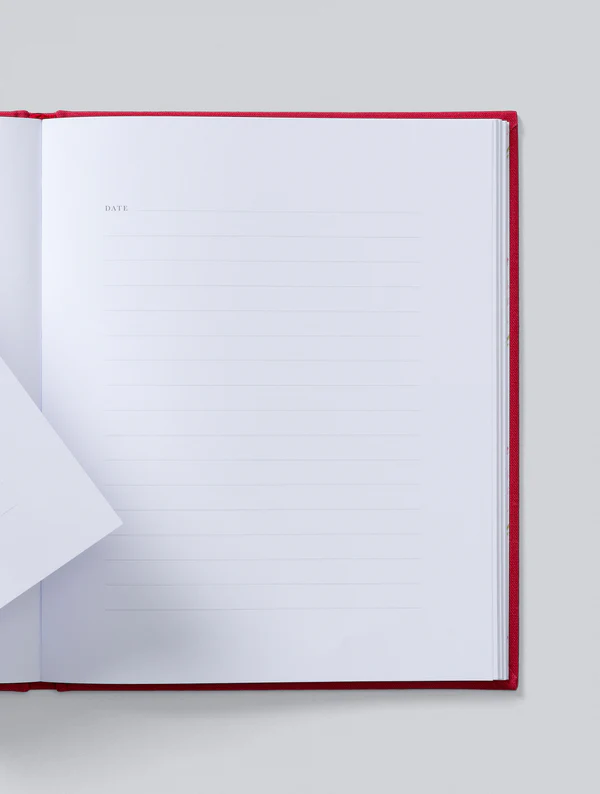 Thumbnail: ruby red linen covered grandparent journal