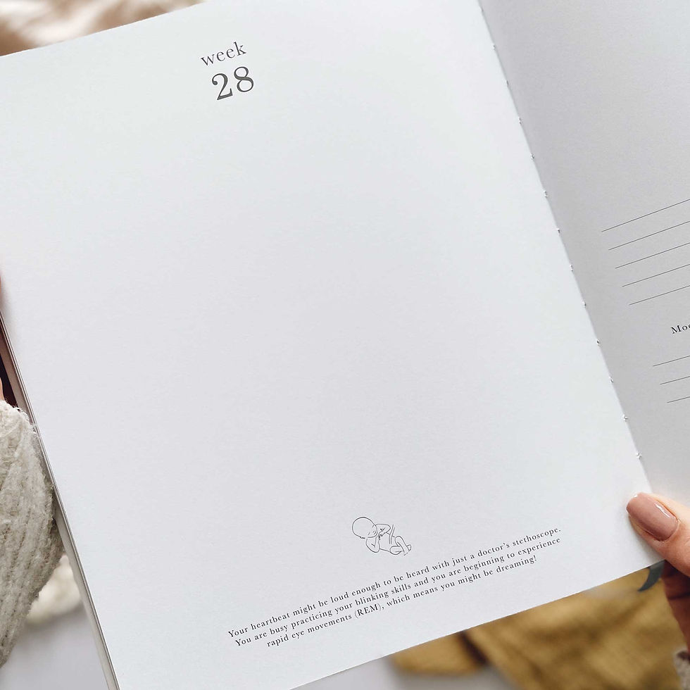 Thumbnail: My pregnancy journal with orange cover and rainbow design