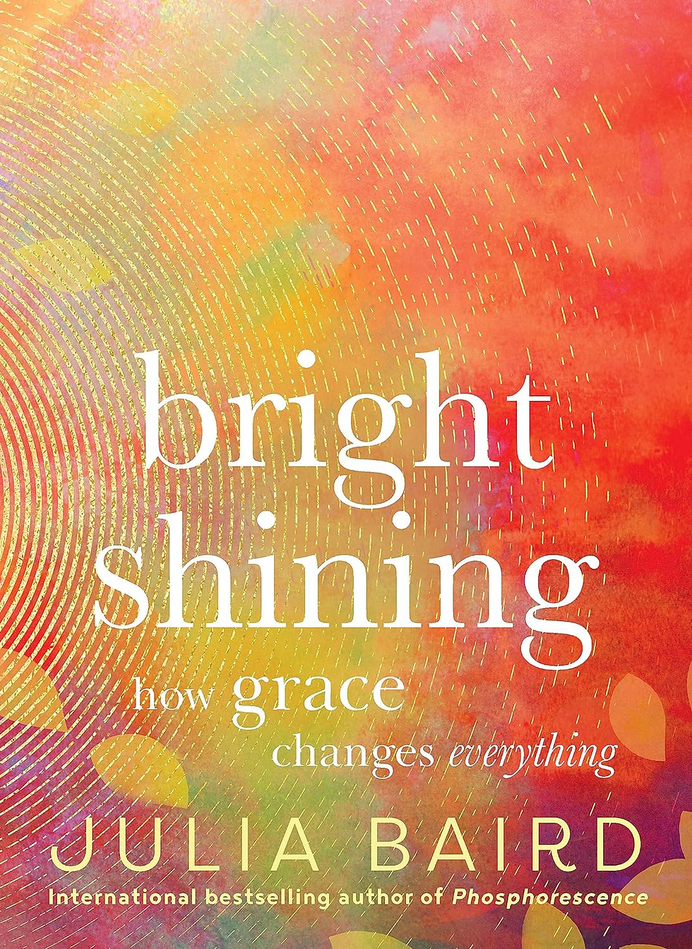 multicoloured background with info from book