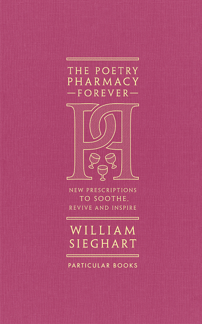 pink linen cover of the poetry pharmacy forever