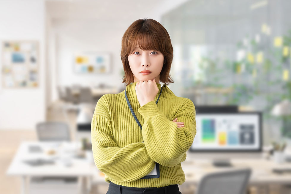 人間関係に悩むOL