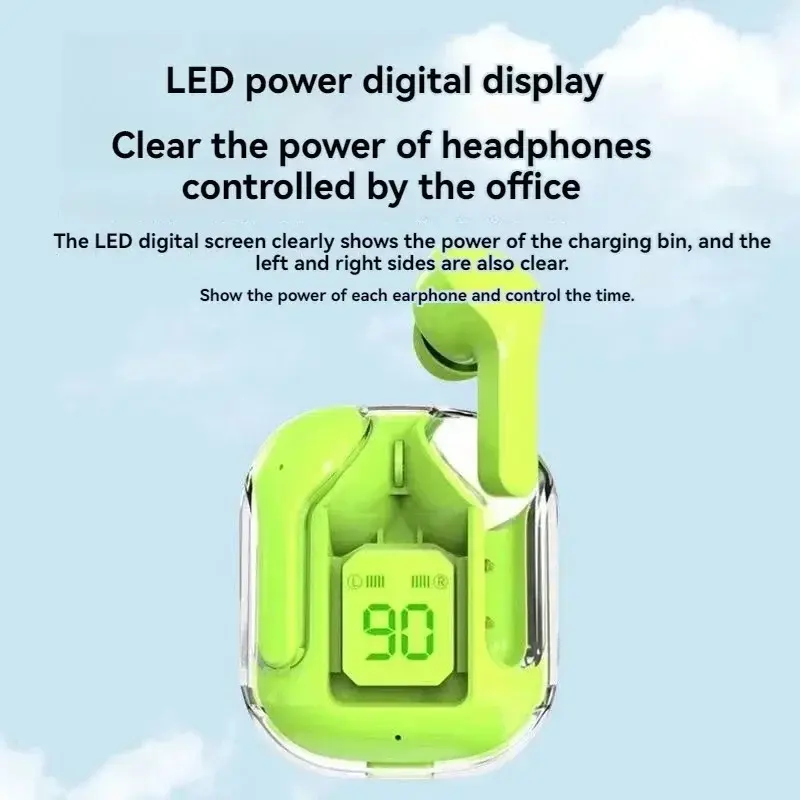 Miniaturbild: T6 TWS Earbuds Wireless Bluetooth 5.0 With LED Display
