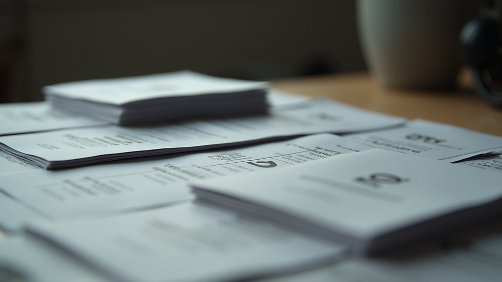 Close-up view of printed ACOG practice bulletins stacked on a table