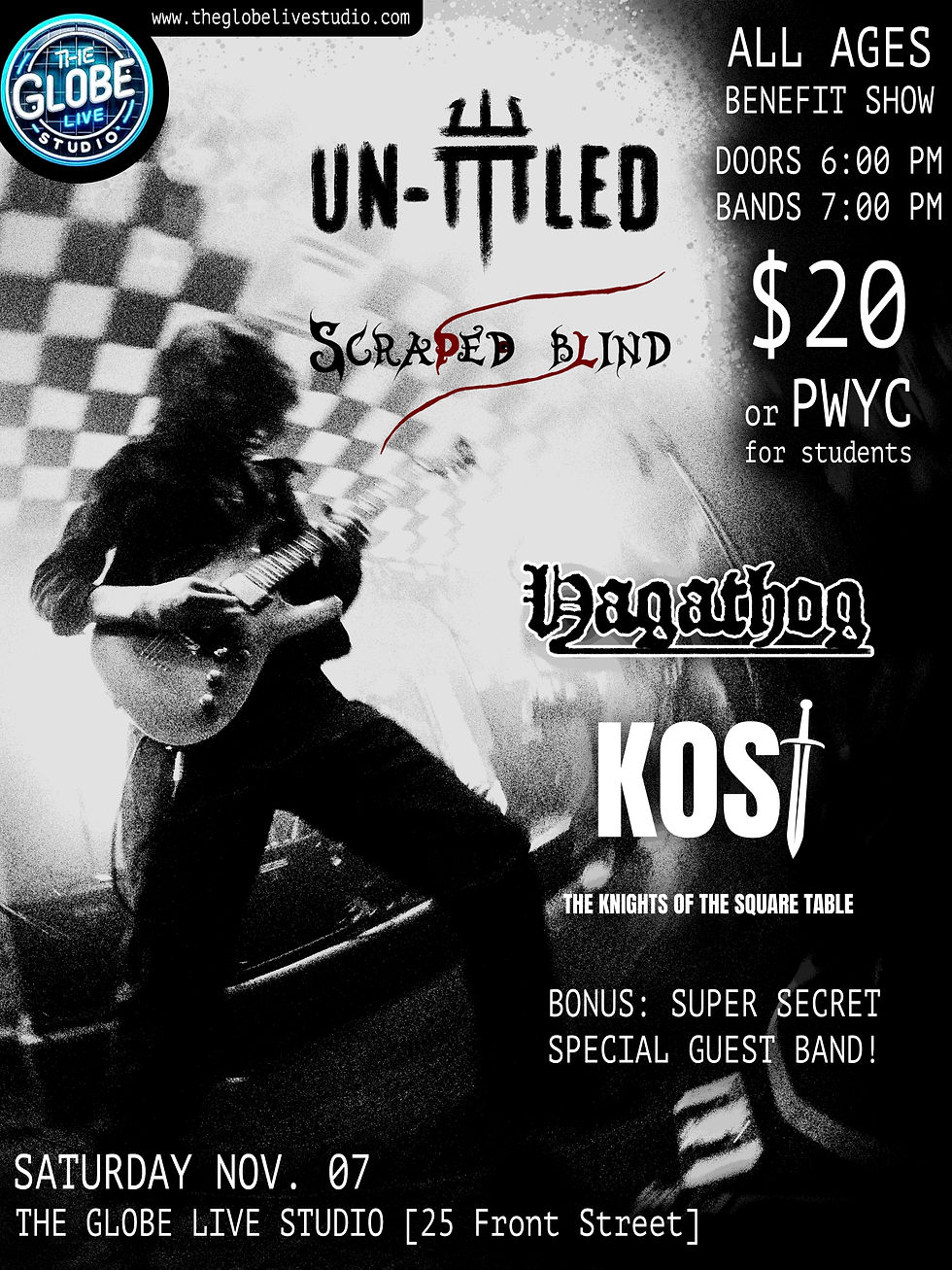 ALL AGES Punk/Metal/Rock - Un-Titled, Scraped Blind, Hagathog, KOST