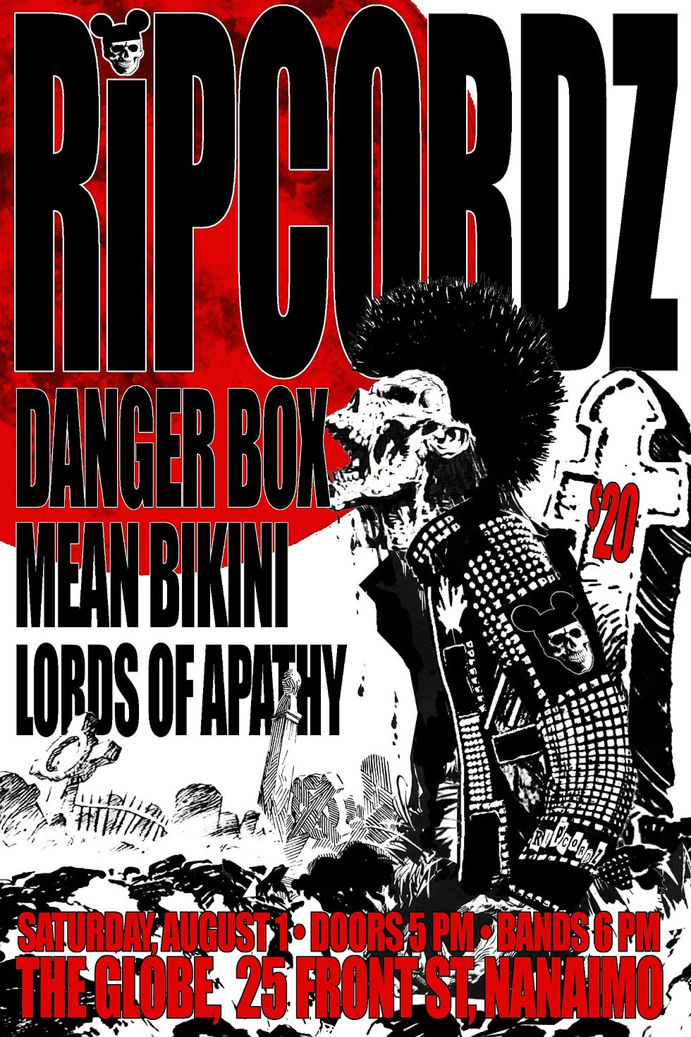 Ripcordz w/ Dangerbox, Mean Bikini & LOA