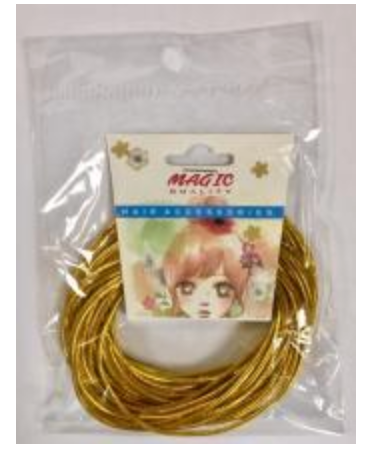 Fil doré pour tresses