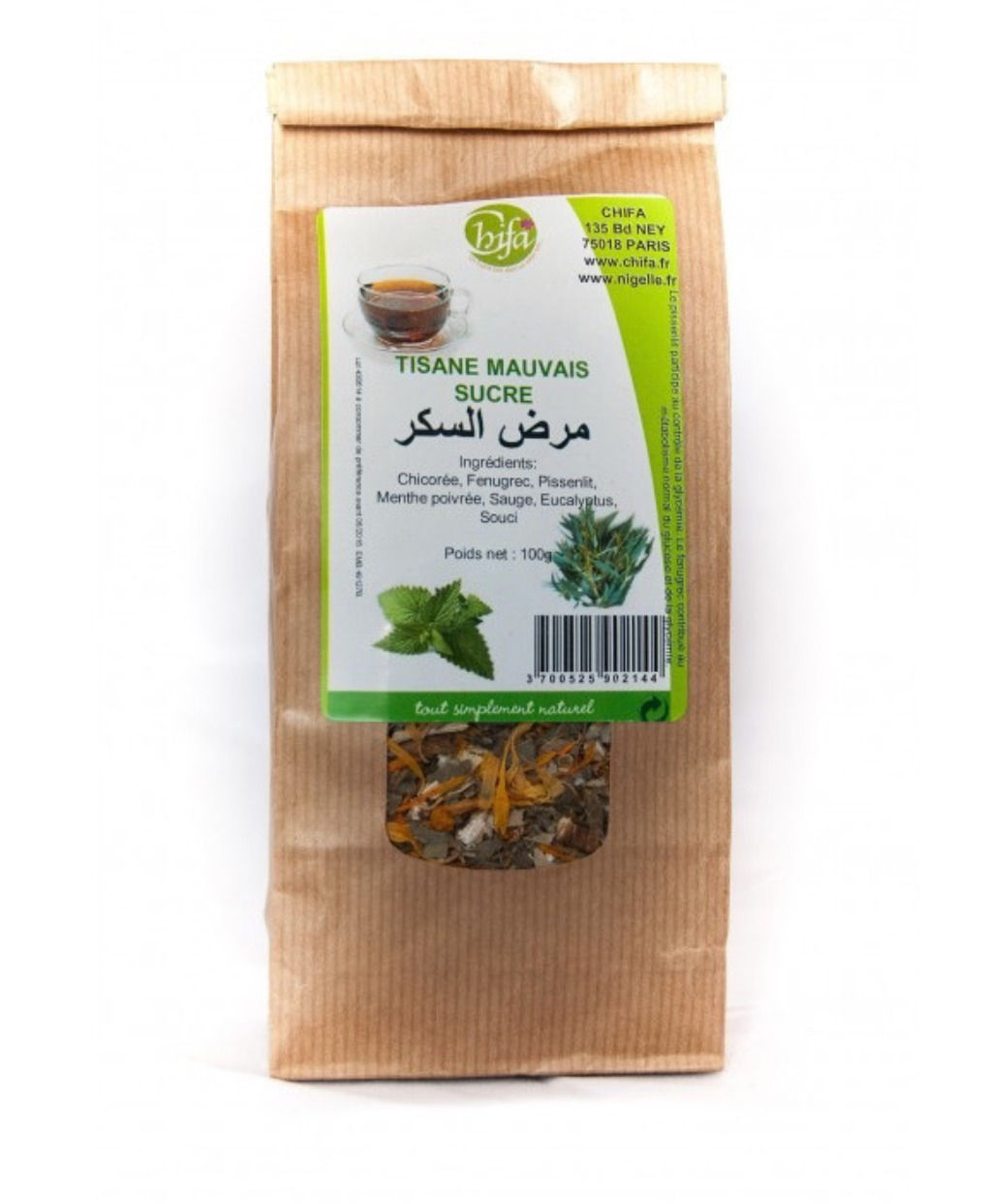 Tisane Mauvais Sucre 100% Naturel - Chifa