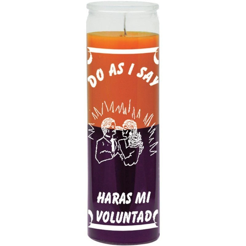 Bougie verre do as i say fais ce que je dis