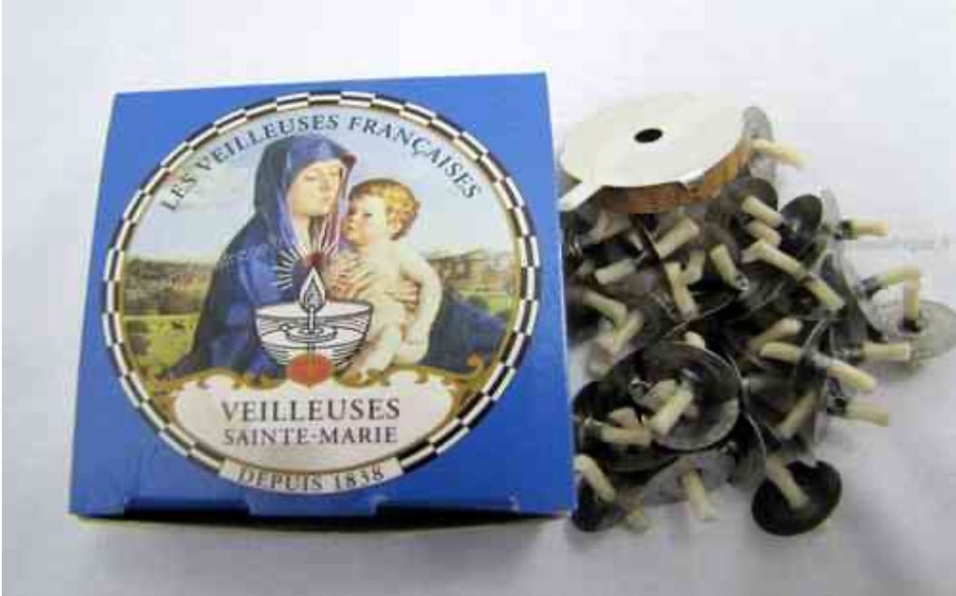 Bougies veilleuses Sainte Marie