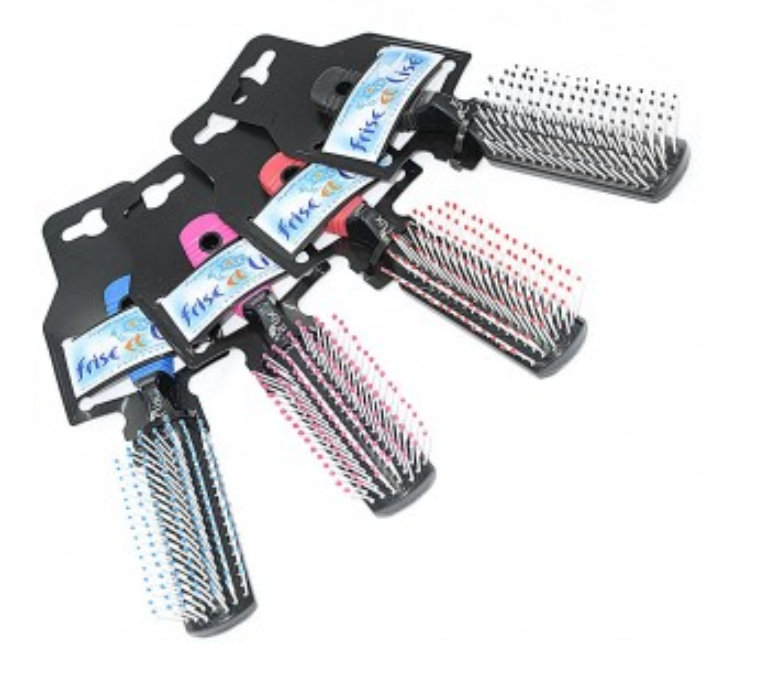 Grande brosse rectangulaire au manche en caoutchouc