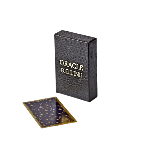 ORACLE BELLINE TRANCHES OR, 52 CARTES EN COFFRET NOIR ET OR