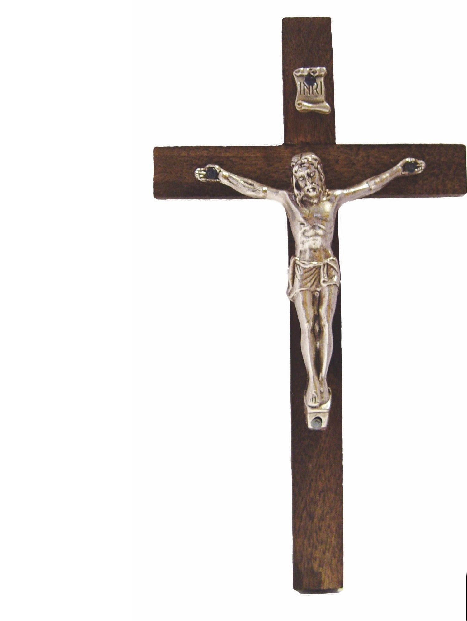 Crucifix en bois et métal