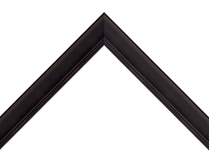 Contemporary Black wood poster frame sample