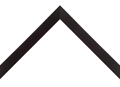 Minimalist flat Black wood poster frame sample