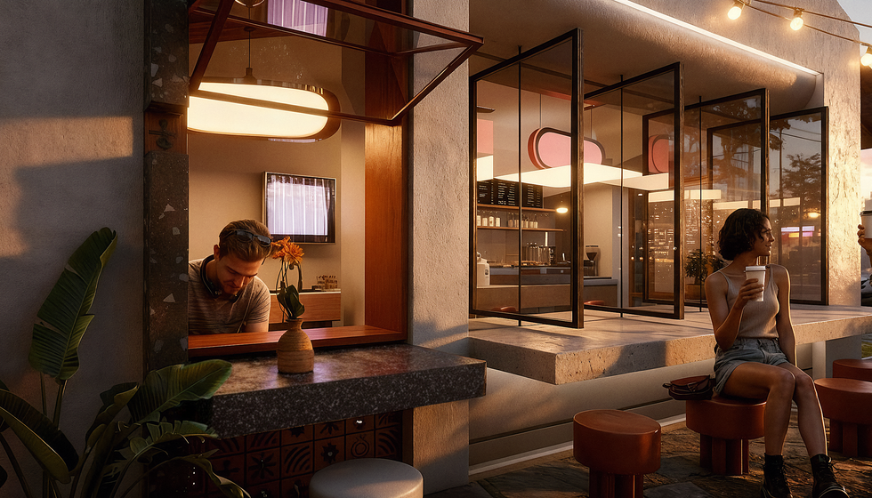 Minimal Small Cafe Design by WhyStudio
