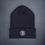 Thumbnail: White Bitcoin Logo Embroidered | Cuffed Knit Beanie 