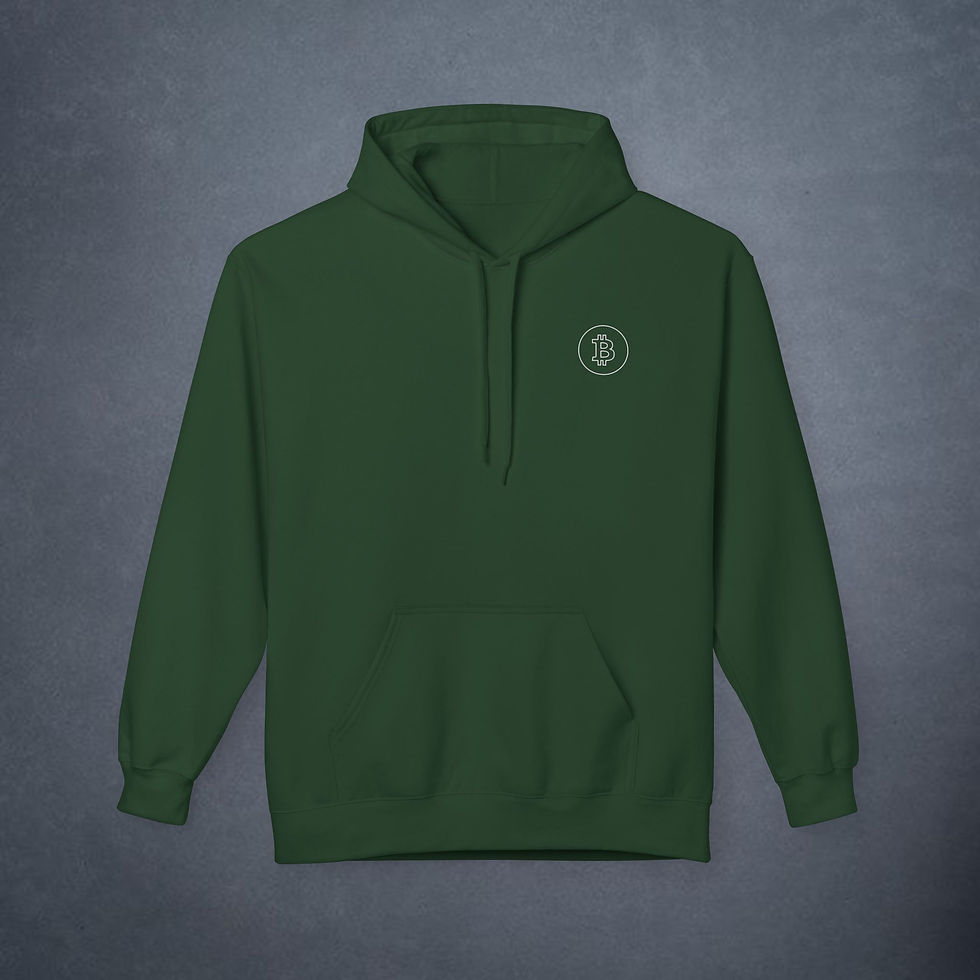 Thumbnail: Bitcoin Logo (Front Only) | Fleece Hoodie