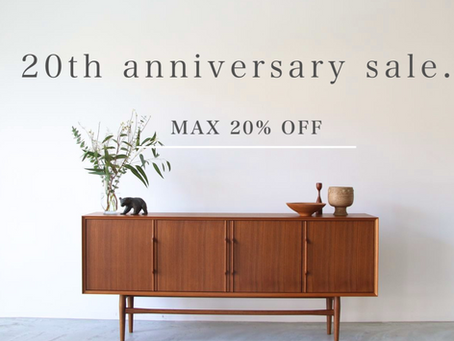 SAC WORKS 20th anniversary saleのお知らせ