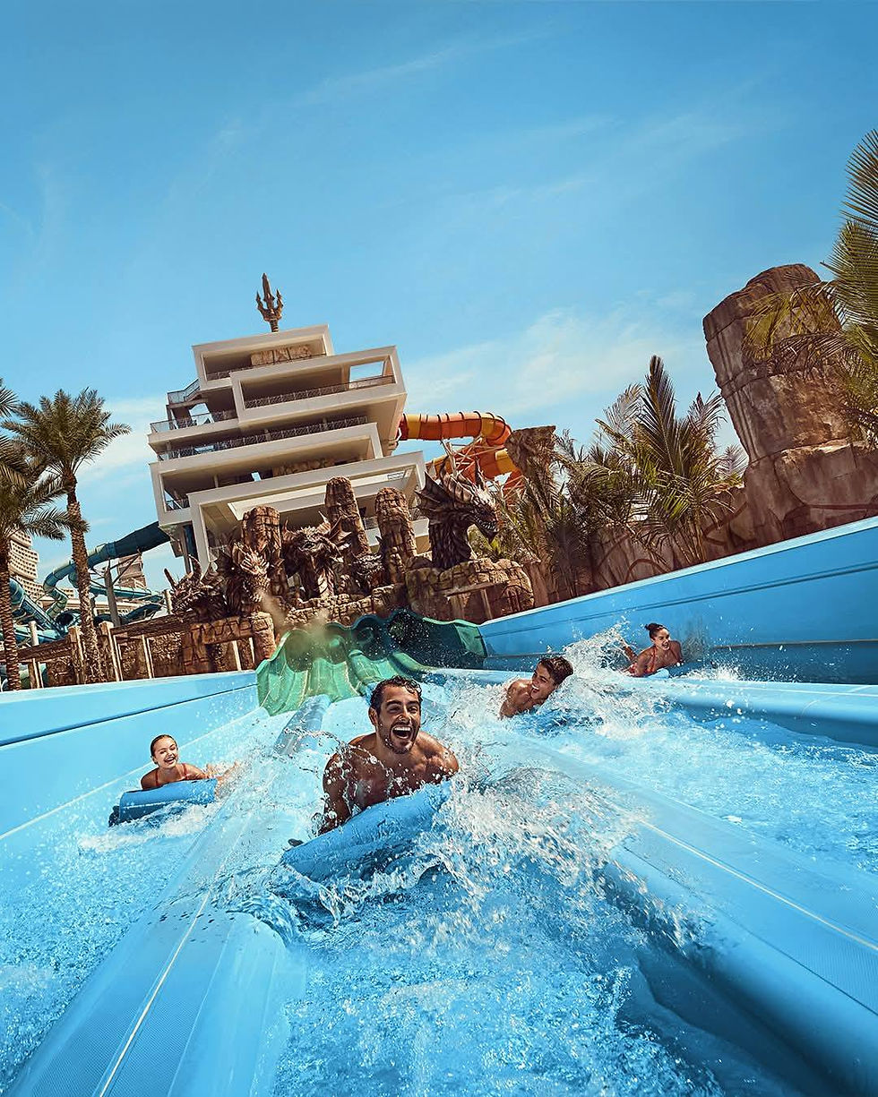 Dubai Atlantas The Palm Hotel with Boullies Travel Water Slides.