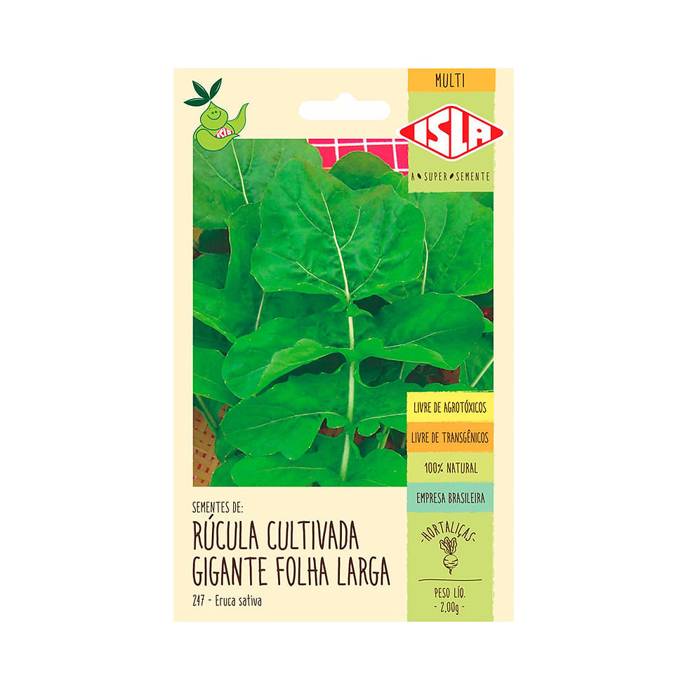 Sementes de Rúcula Cultivada Folha Larga