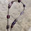 Thumbnail: Beaded Necklace in purple glass.