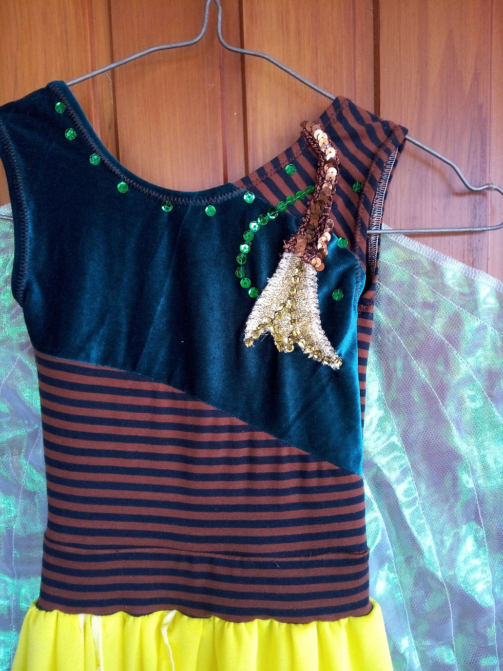 Kowhai Flower Fairy dress. Kids size 4