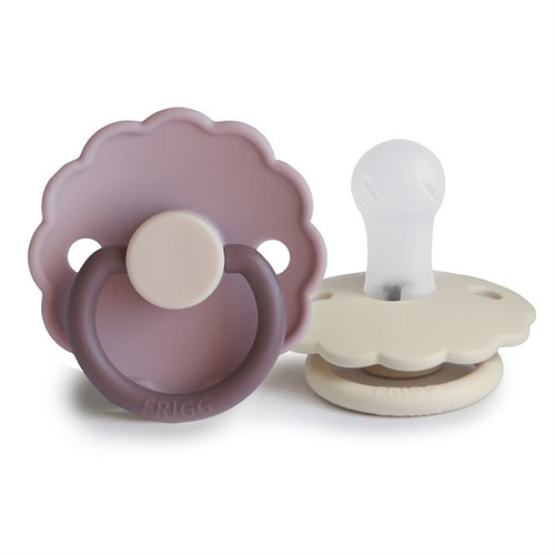 FRIGG Daisy - Round Silicone 2-Pack Pacifiers - Lavender