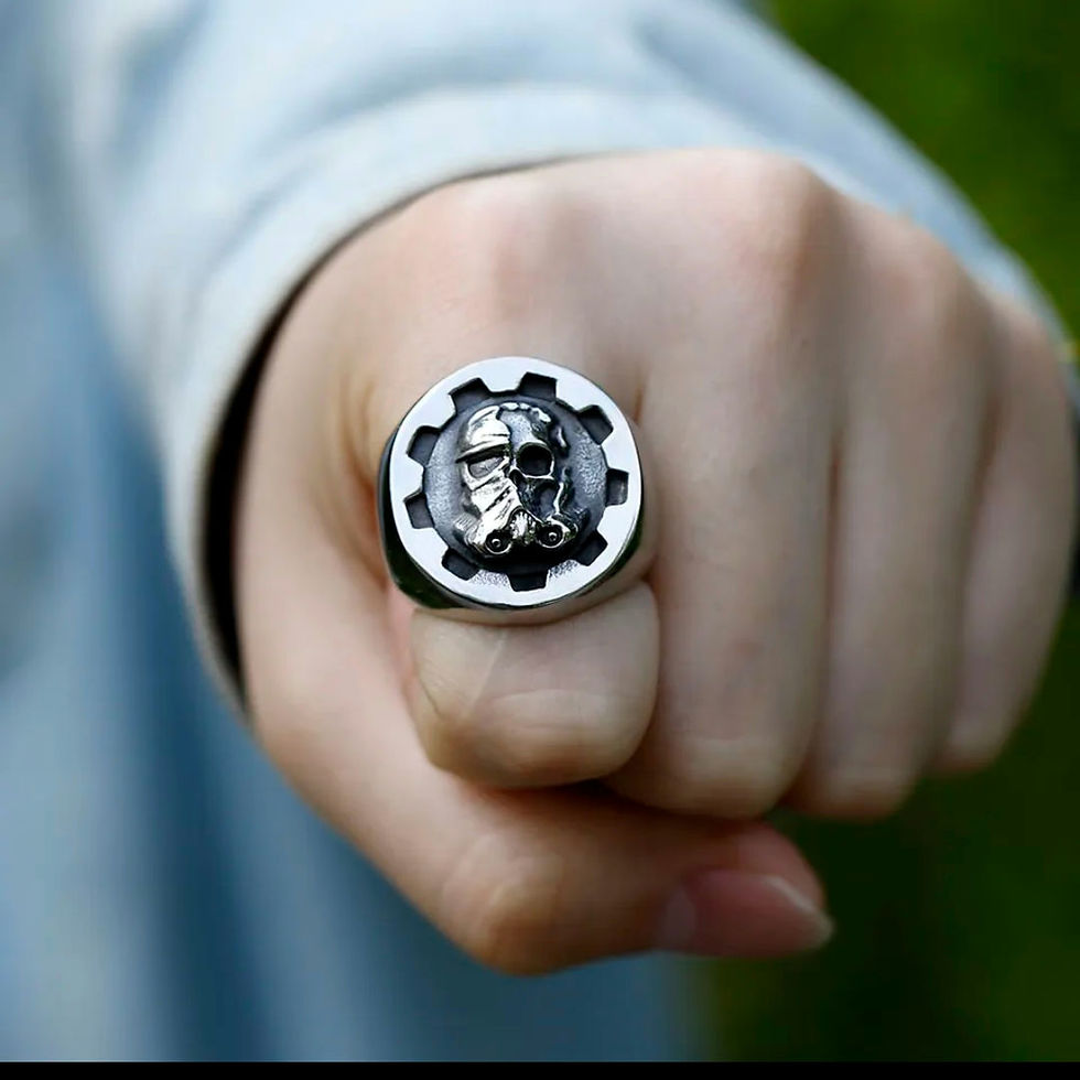Thumbnail: Large 316L stainless steel war ring 