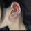 Thumbnail: Small snake earring left ear 