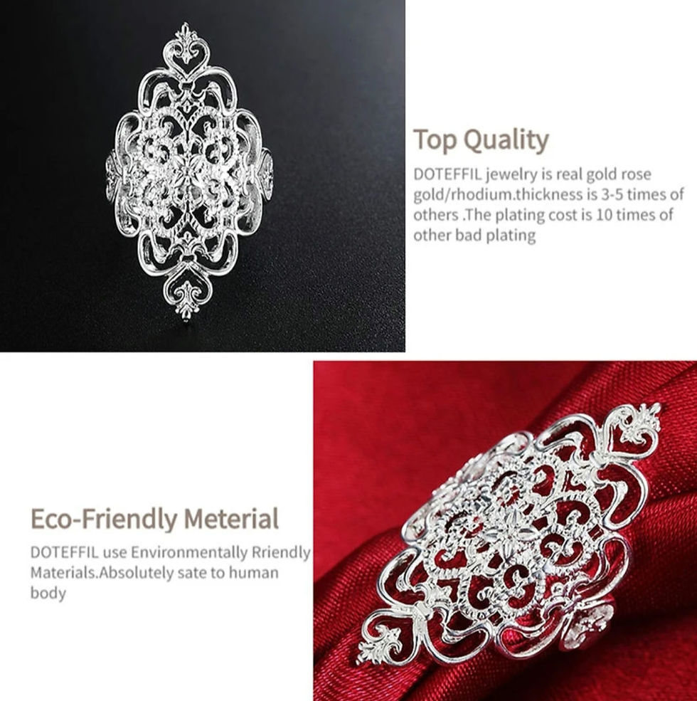 Thumbnail: DOTEFFIL 925 sterling silver ring 