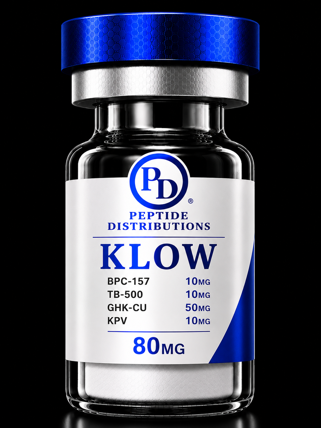 KLOW (BPC-157 10mg + GHK-Cu 50mg + TB-500 10mg)